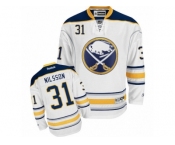 Men's Reebok Buffalo Sabres #31 Anders Nilsson Authentic White Away NHL Jersey