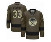 Men's Reebok Buffalo Sabres #33 Jason Kasdorf Authentic Green Salute to Service NHL Jersey