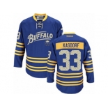 Men's Reebok Buffalo Sabres #33 Jason Kasdorf Authentic Royal Blue Third NHL Jersey