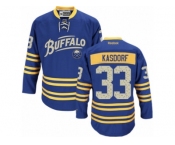 Men's Reebok Buffalo Sabres #33 Jason Kasdorf Authentic Royal Blue Third NHL Jersey