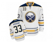 Men's Reebok Buffalo Sabres #33 Jason Kasdorf Authentic White Away NHL Jersey