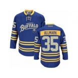 Men's Reebok Buffalo Sabres #35 Linus Ullmark Authentic Royal Blue Third NHL Jersey