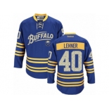 Men's Reebok Buffalo Sabres #40 Robin Lehner Authentic Royal Blue Third NHL Jersey