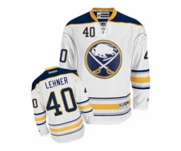 Men's Reebok Buffalo Sabres #40 Robin Lehner Authentic White Away NHL Jersey