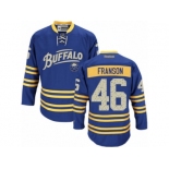 Men's Reebok Buffalo Sabres #46 Cody Franson Authentic Royal Blue Third NHL Jersey