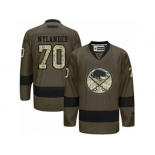 Men's Reebok Buffalo Sabres #70 Alexander Nylander Authentic Green Salute to Service NHL Jersey