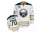 Men's Reebok Buffalo Sabres #70 Alexander Nylander Authentic White Away NHL Jersey