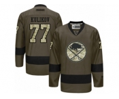 Men's Reebok Buffalo Sabres #77 Dmitry Kulikov Authentic Green Salute to Service NHL Jersey