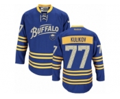 Men's Reebok Buffalo Sabres #77 Dmitry Kulikov Authentic Royal Blue Third NHL Jersey