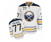 Men's Reebok Buffalo Sabres #77 Dmitry Kulikov Authentic White Away NHL Jersey