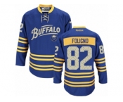 Men's Reebok Buffalo Sabres #82 Marcus Foligno Authentic Royal Blue Third NHL Jersey