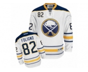 Men's Reebok Buffalo Sabres #82 Marcus Foligno Authentic White Away NHL Jersey