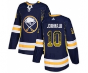 Men's Sabres #10 Henri Jokiharju Navy Blue Home Authentic Drift Fashion Stitched Hockey Jersey