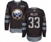 Men's Sabres #33 Colin Miller Black 1917-2017 100th Anniversary Stitched Hockey Jersey