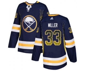 Men's Sabres #33 Colin Miller Navy Blue Home Authentic Drift Fashion Stitched Hockey Jersey