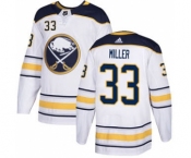 Men's Sabres #33 Colin Miller White Road Authentic Stitched Hockey Jersey