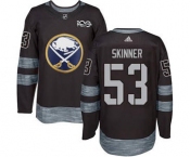 Men's Sabres #53 Jeff Skinner Black 1917-2017 100th Anniversary Stitched Hockey Jersey