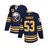 Men's Sabres #53 Jeff Skinner Navy Blue Home Stitched Hockey Jersey