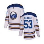 Men's Sabres #53 Jeff Skinner White 2018 Winter Classic Stitched Hockey Jersey