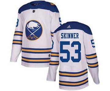 Men's Sabres #53 Jeff Skinner White 2018 Winter Classic Stitched Hockey Jersey