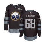 Men's Sabres #68 Victor Olofsson Black 1917-2017 100th Anniversary Stitched Hockey Jersey