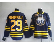 nhl buffalo sabres #29 pominville dk blue