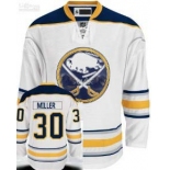 nhl buffalo sabres #30 ryan miller white new third jersey