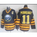 nhl jerseys buffalo sabres #11 perreault black[patch C]