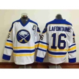 nhl jerseys buffalo sabres #16 lafontaine white[patch C]