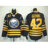 nhl jerseys buffalo sabres #42 gerbe dk blue