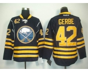 nhl jerseys buffalo sabres #42 gerbe dk blue