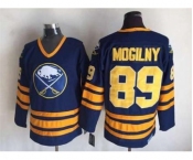 nhl jerseys buffalo sabres #89 mogilny blue[m&n]