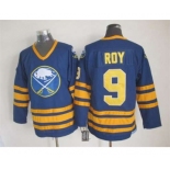 nhl jerseys buffalo sabres #9 roy blue[m&n]