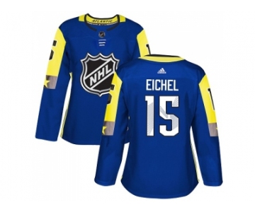 Women Adidas Buffalo Sabres #15 Jack Eichel Royal 2018 All-Star Atlantic Division Authentic Stitched NHL Jersey