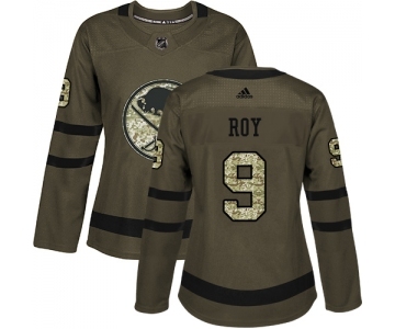 Women's Adidas Buffalo Sabres #9 Derek Roy Authentic Green Salute to Service NHL Jersey