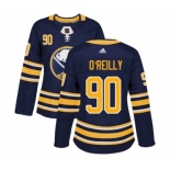 Women's Adidas Buffalo Sabres #90 Ryan O'Reilly Authentic Navy Blue Home NHL Jersey