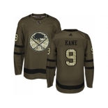 Youth Adidas Buffalo Sabres #9 Evander Kane Green Salute to Service Stitched NHL Jersey