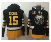 Buffalo Sabres #15 Jack Eichel Navy Blue Name & Number Pullover NHL Hoodie