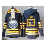 Men's Buffalo Sabres #63 Tyler Ennis Navy Blue Sawyer Hooded Sweatshirt Stitched NHL Jersey