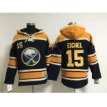 nhl jerseys buffalo sabres #15 eichel dk.blue[pullover hooded sweatshirt]