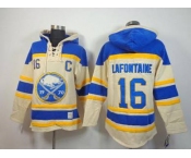 nhl jerseys buffalo sabres #16 lafontaine blue-cream[pullover hooded sweatshirt patch C]