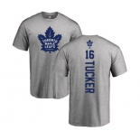 NHL Adidas Toronto Maple Leafs #16 Darcy Tucker Ash Backer T-Shirt