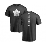 NHL Adidas Toronto Maple Leafs #16 Darcy Tucker Charcoal One Color Backer T-Shirt