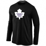 NHL Toronto Maple Leafs Big & Tall Logo Black Long Sleeve T-Shirt