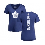 NHL Women Adidas Toronto Maple Leafs #16 Darcy Tucker Royal Blue Backer T-Shirt