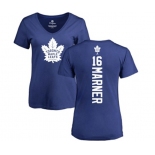 NHL Women Adidas Toronto Maple Leafs #16 Mitchell Marner Royal Blue Backer T-Shirt