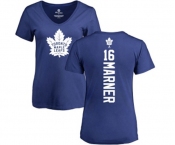 NHL Women Adidas Toronto Maple Leafs #16 Mitchell Marner Royal Blue Backer T-Shirt