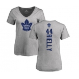 NHL Women Adidas Toronto Maple Leafs #44 Morgan Rielly Ash Backer T-Shirt