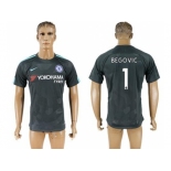 Chelsea #1 Begovic Black Soccer Club Jersey