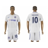 Chelsea #10 Hazard Away Soccer Club Jerseys.